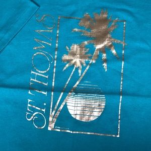 Vintage 1987 St. Thomas Airwaves Graphic T-Shirt